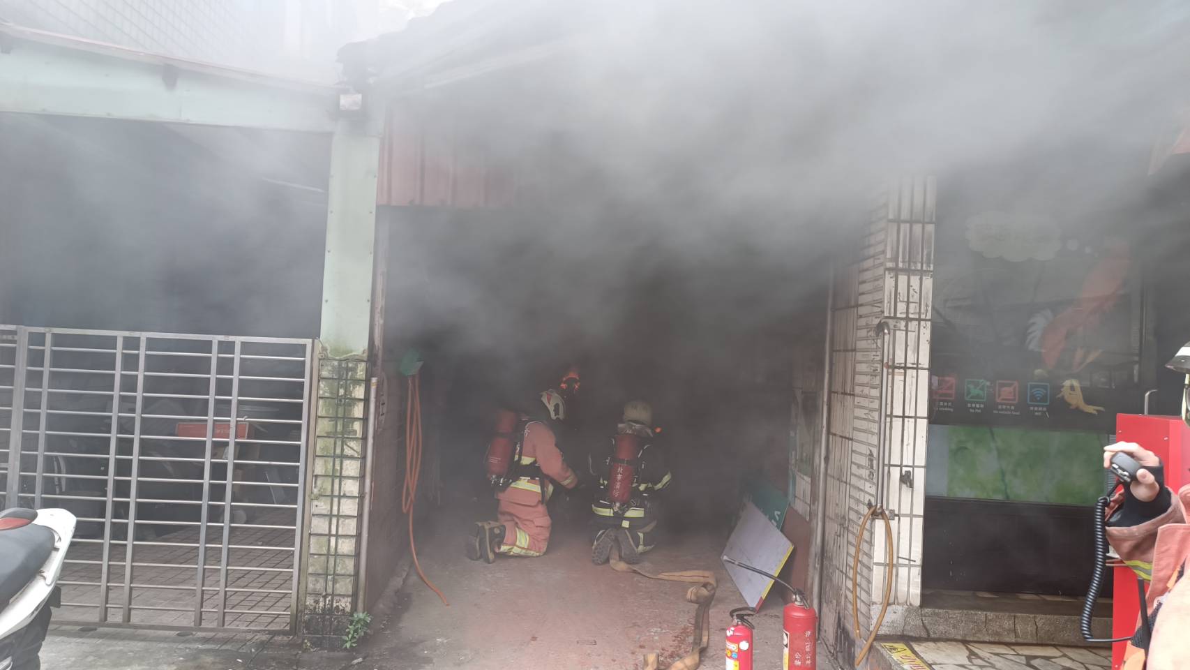 汐止工建路居民拍攝火災影片上傳