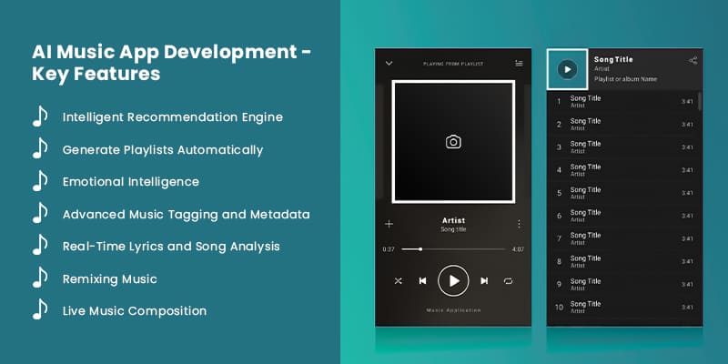 AI Music App Features