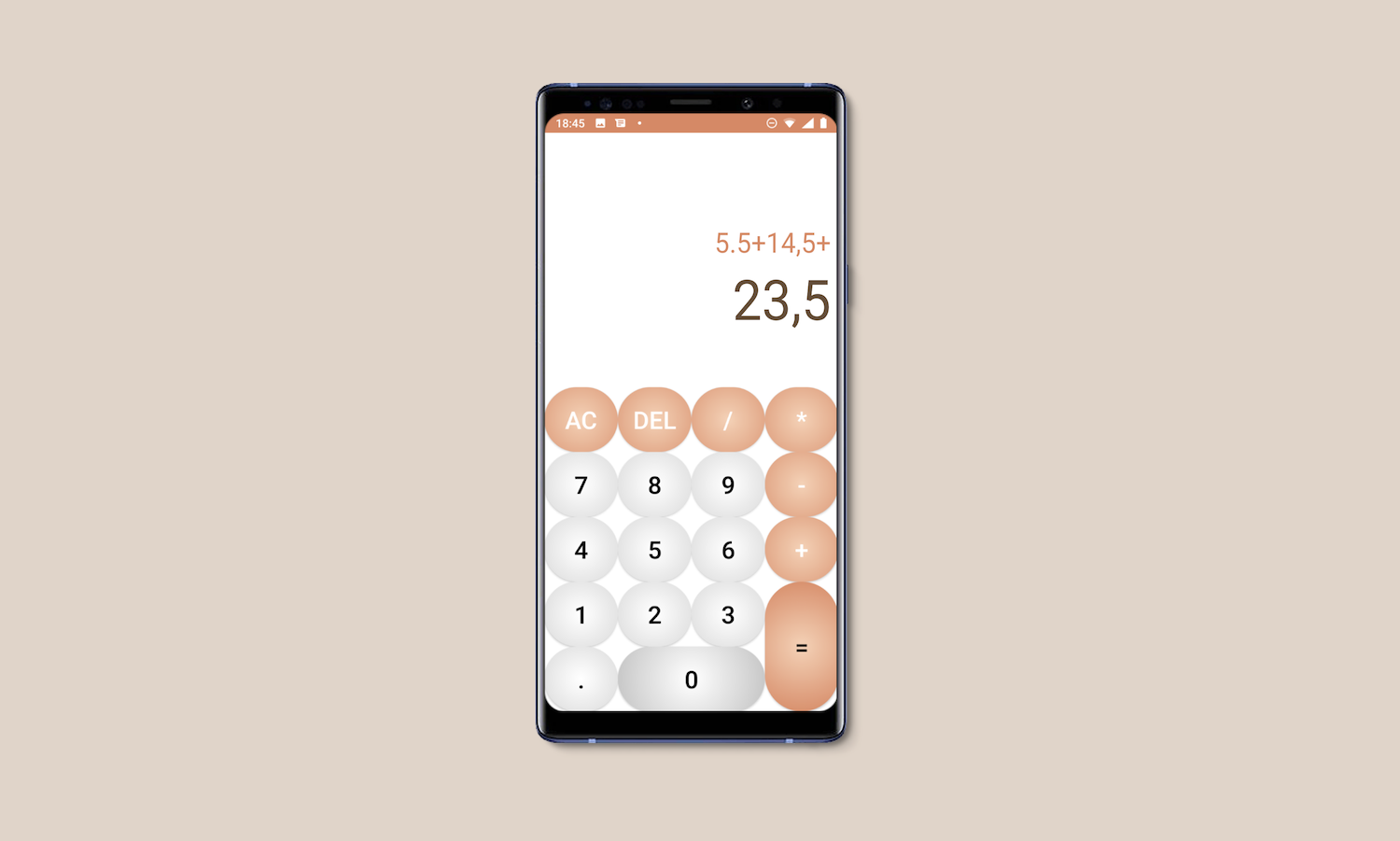 Android_Calculator界面截图