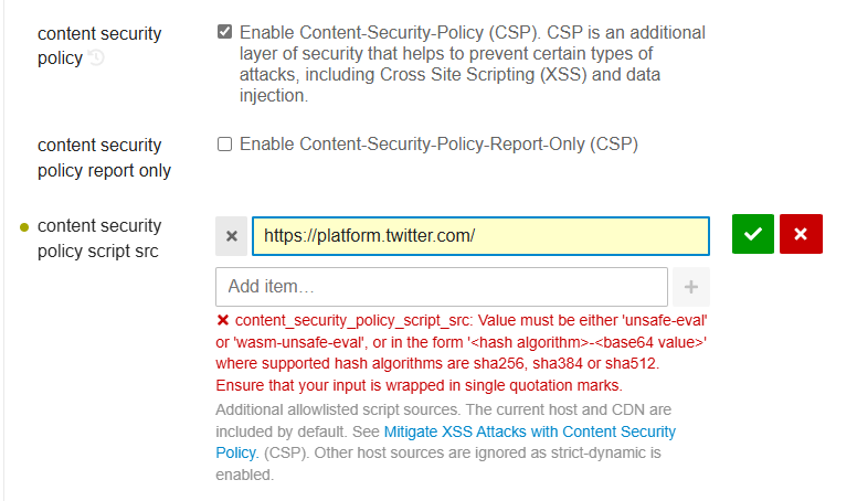 Content Security Policy script-src