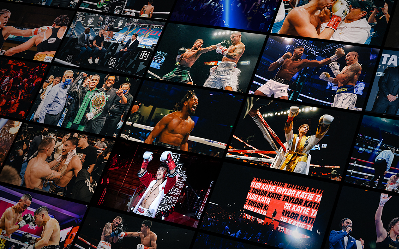 Interface DAZN proposant boxe, football et autres sports en streaming