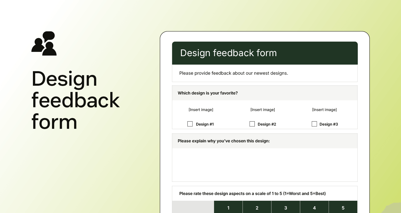 Design Feedback Form