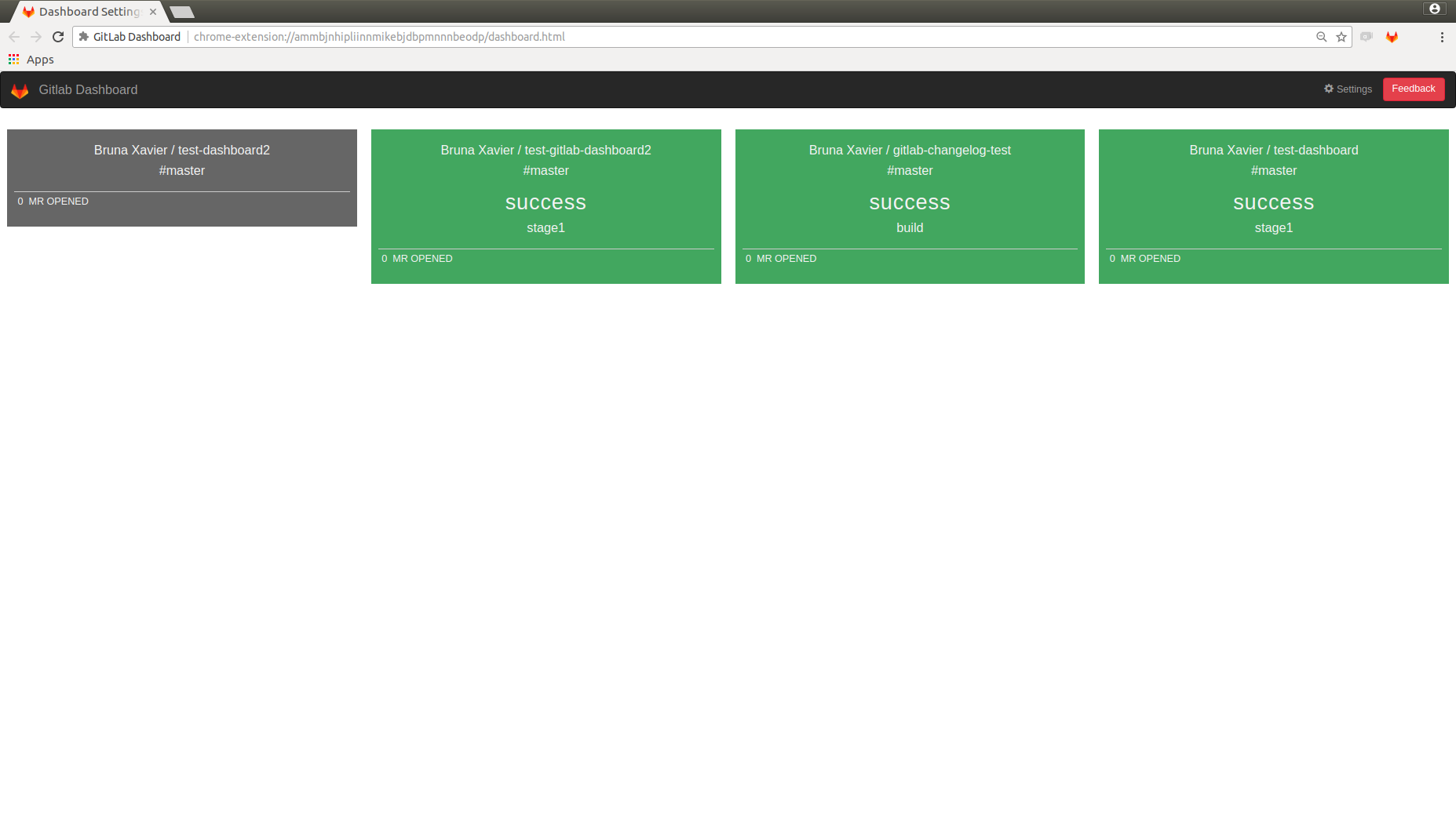 GitLab Dashboard