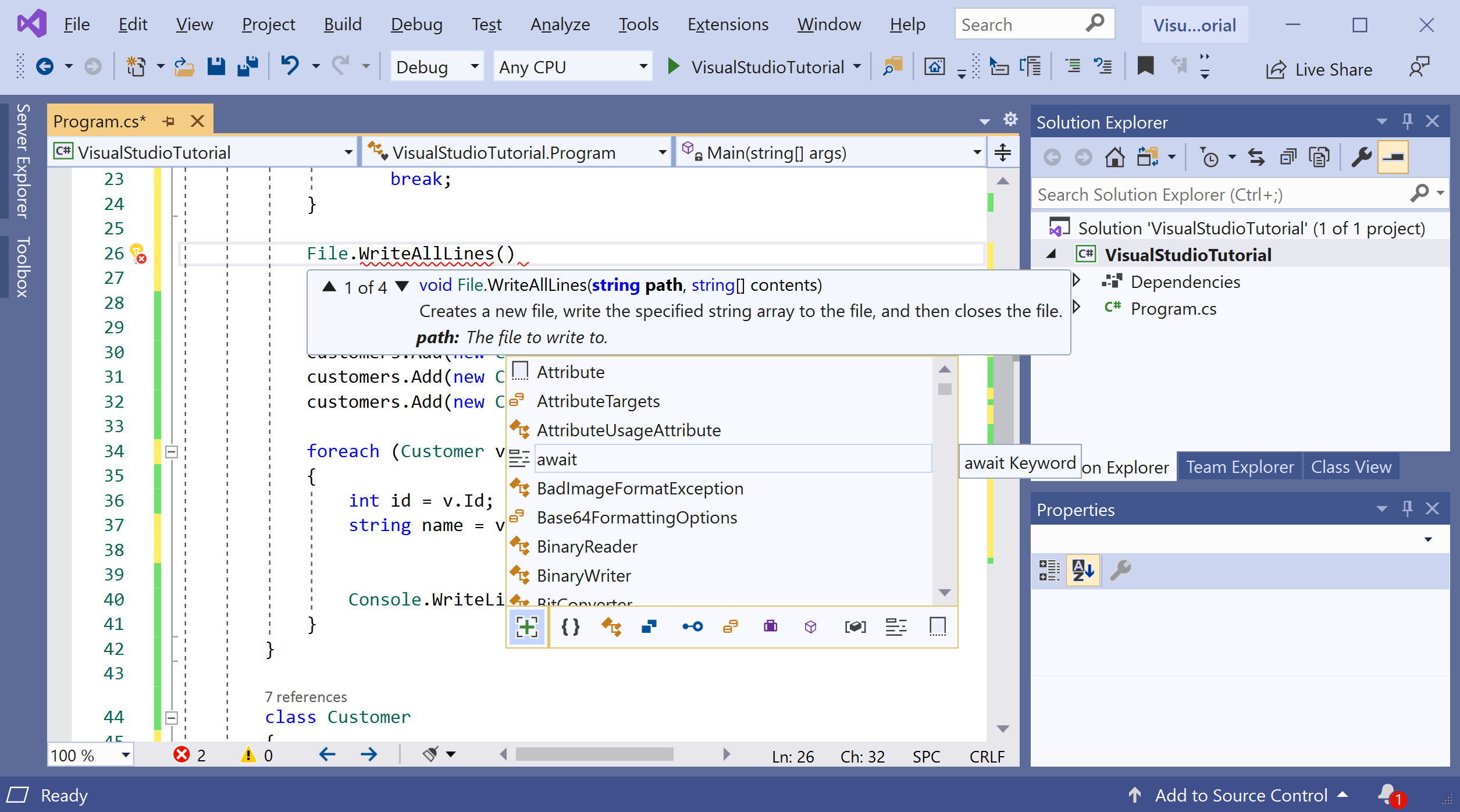 IntelliSense