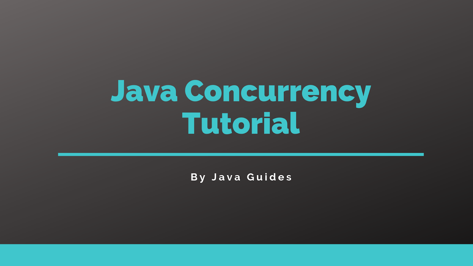 Java_concurrency_tutorial