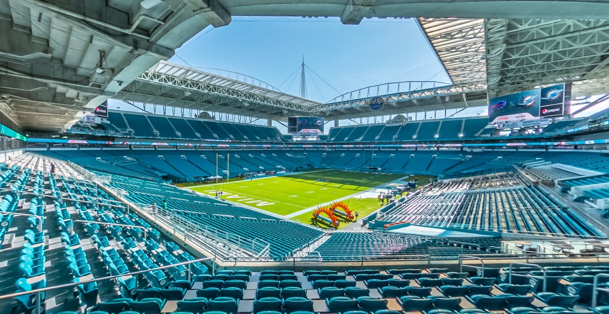 Miami Dolphins stadium aerial view