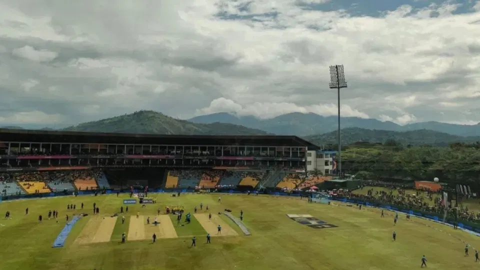 Pakistan vs Sri Lanka cricket match at Pallekele Stadium