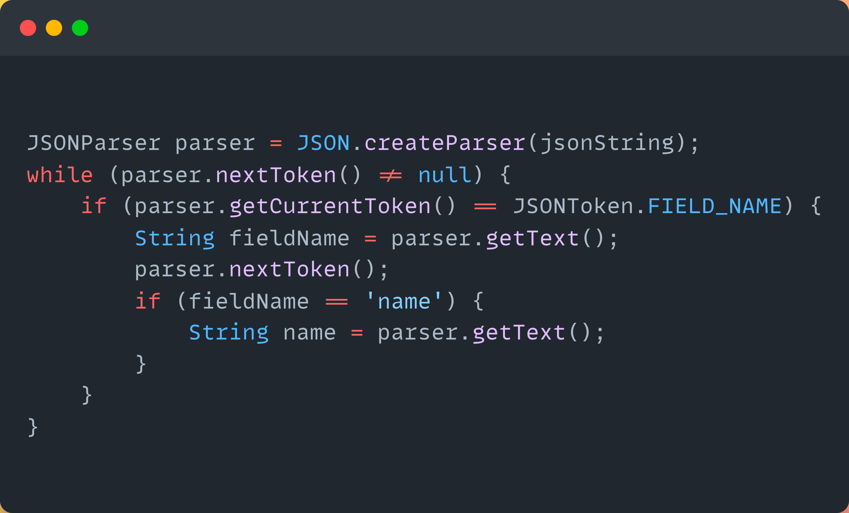 Parsing JSON Example