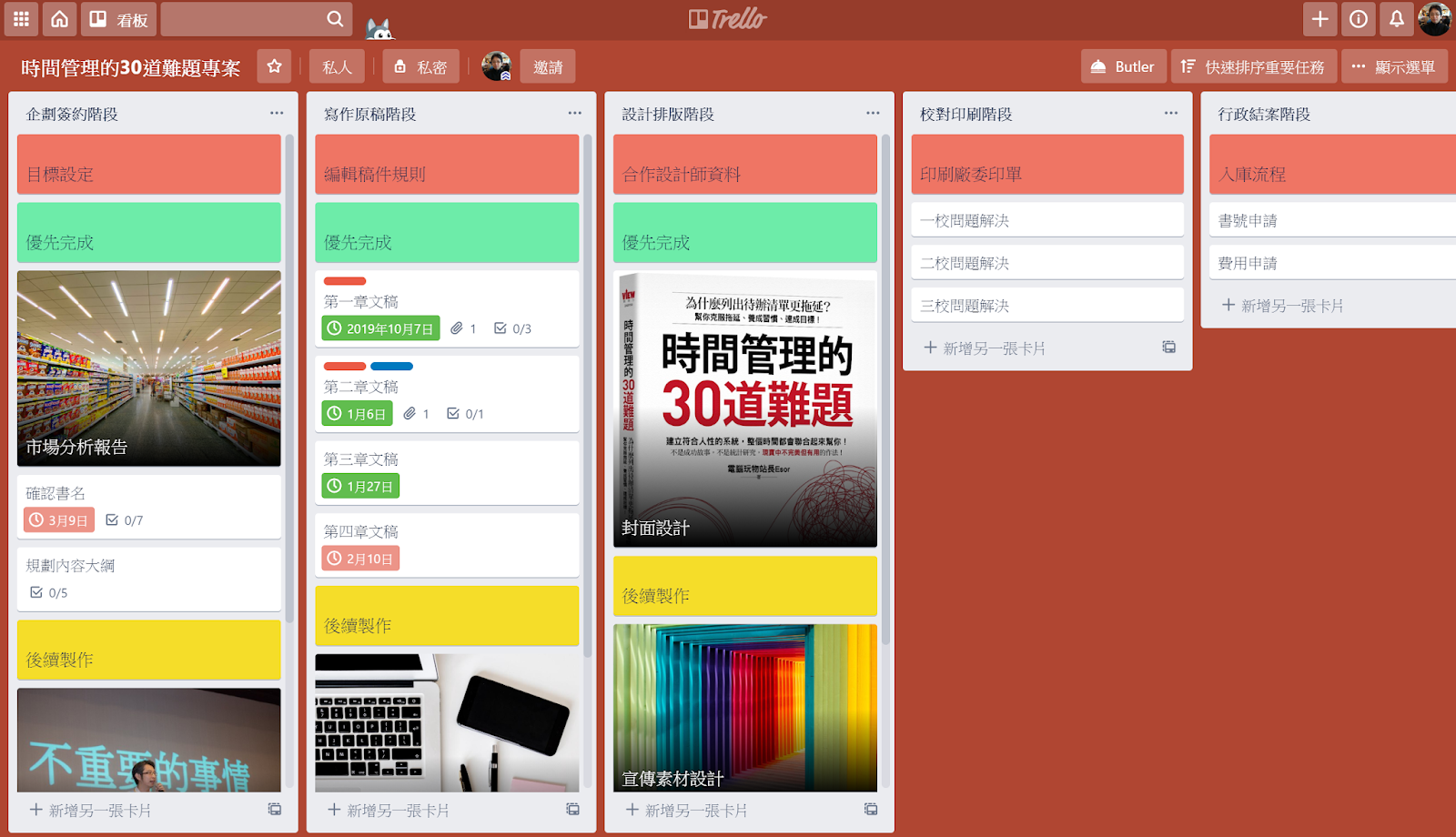 Trello_卡片示例
