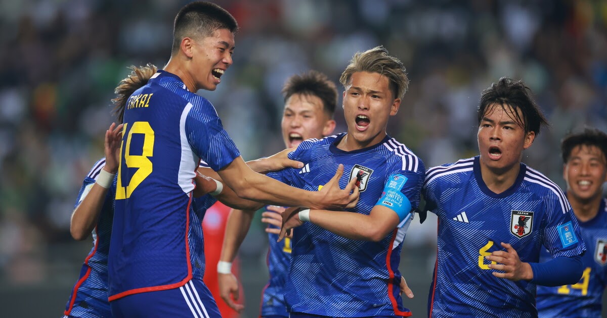 U-20ワールドカップ　日本代表　ゴールシーン
