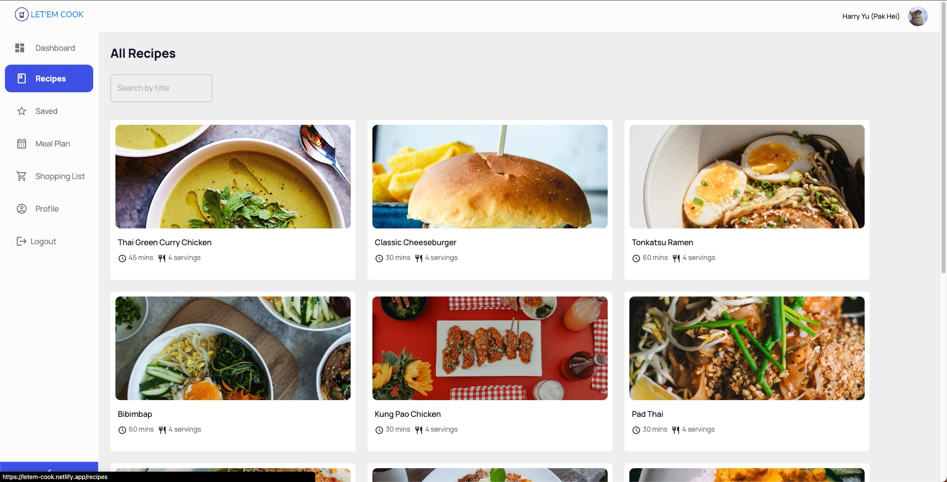 User Recipes