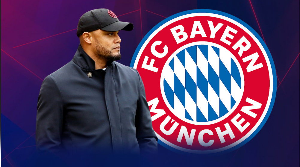 Vincent Kompany coaching Bayern