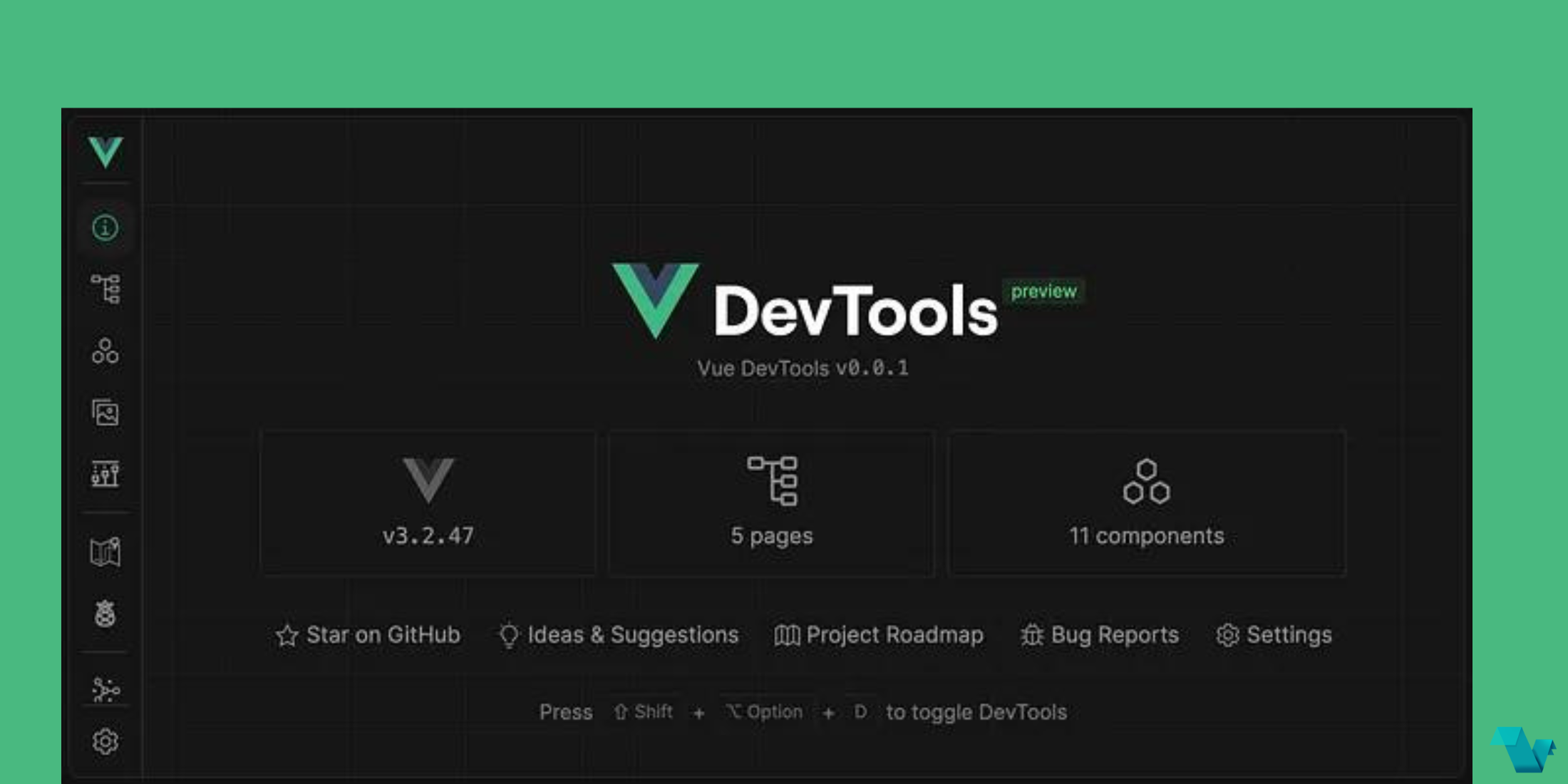Vue.js 开发者工具界面