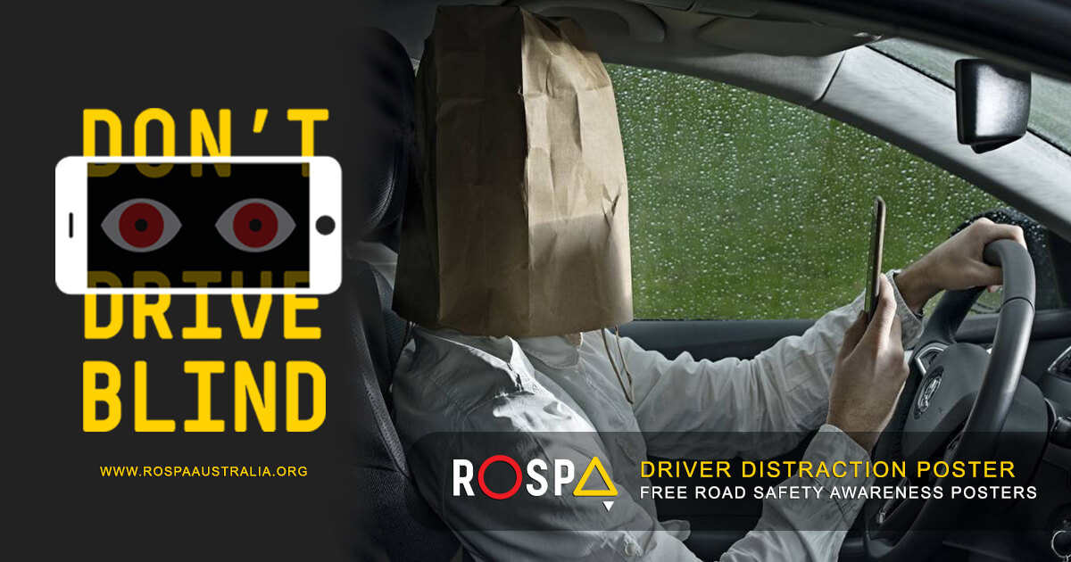 Australian road safety campaign sign