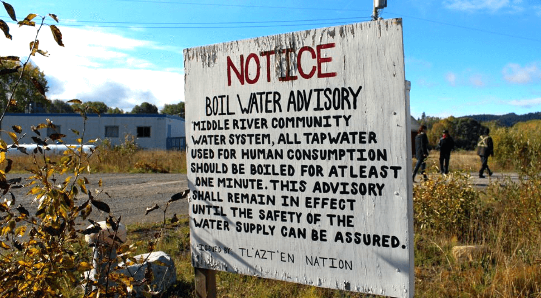 Boil Water Advisory Signage in Gatineau