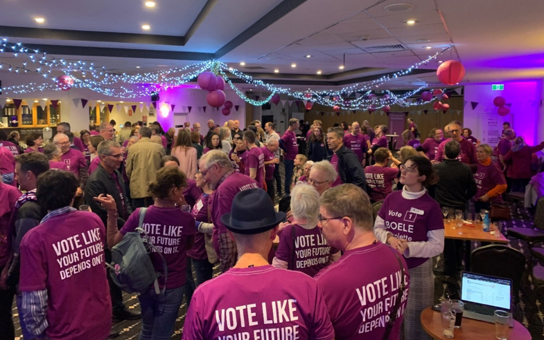 Trend visualization for bradfield election