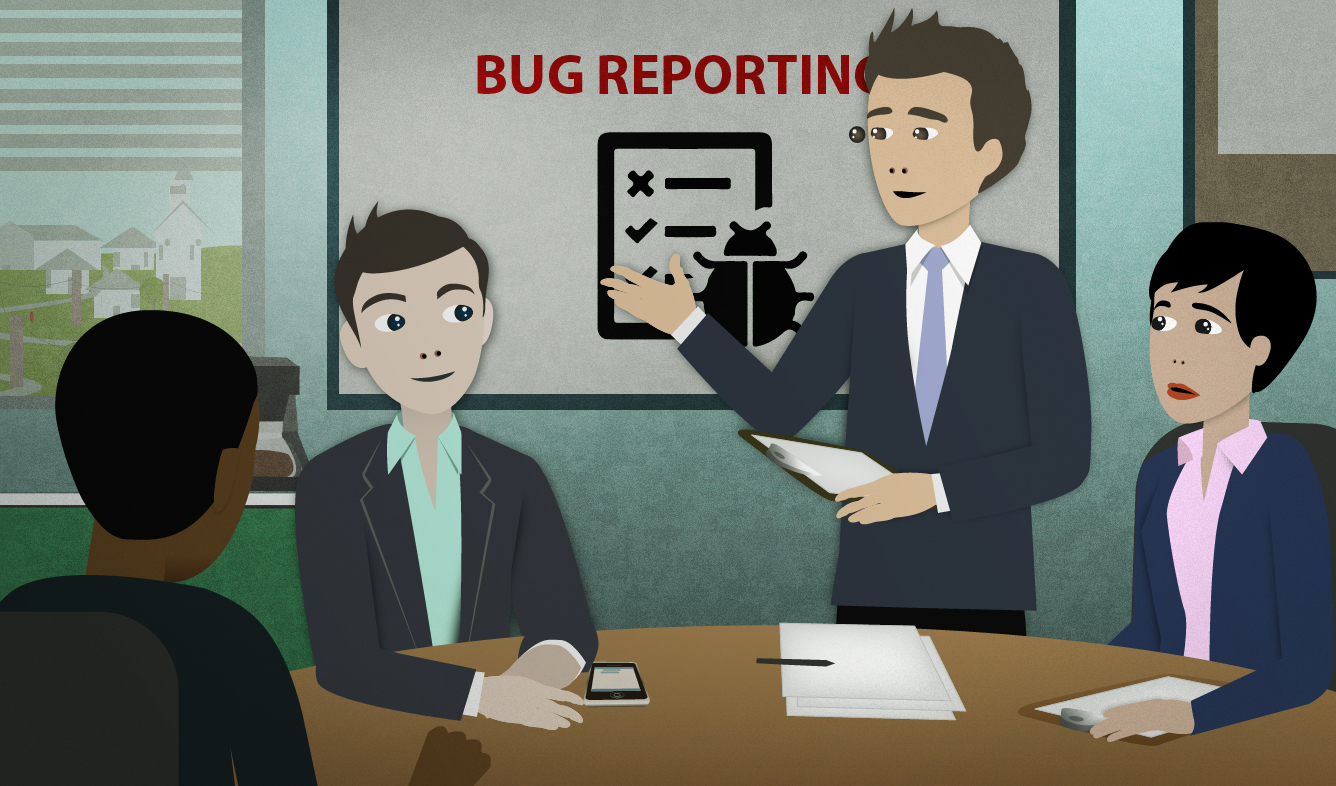 Bug Reporting Illustration