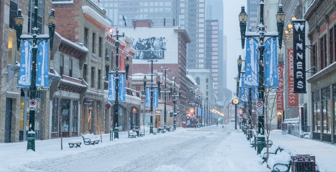 Trend visualization for calgary snowfall