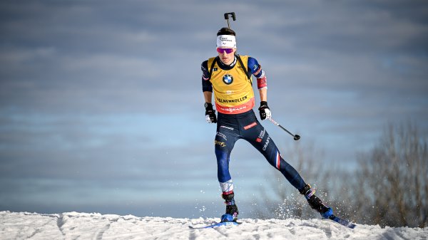 Camille Benoist en action lors du relais hommes