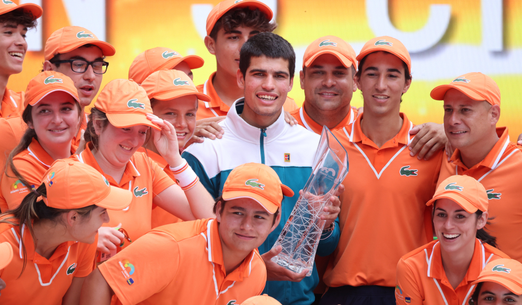 Carlos Alcaraz during the 2026 Miami Open