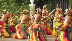 Chamoru woman in traditional costume representing cultural identity in Guam