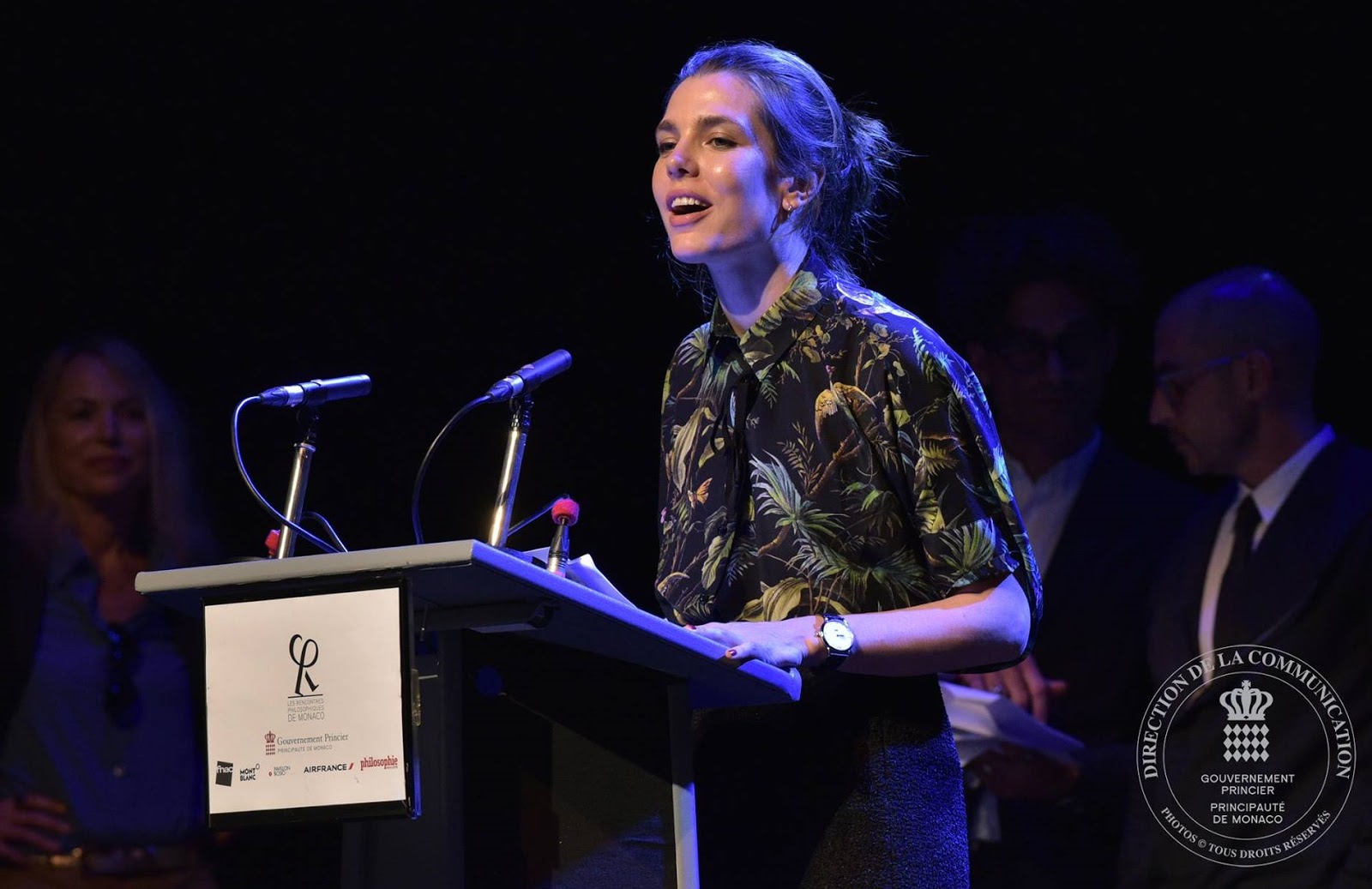 Charlotte Casiraghi aux Rencontres Philosophiques de Monaco