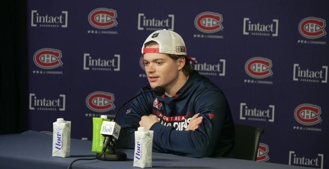 Trend visualization for cole caufield injury