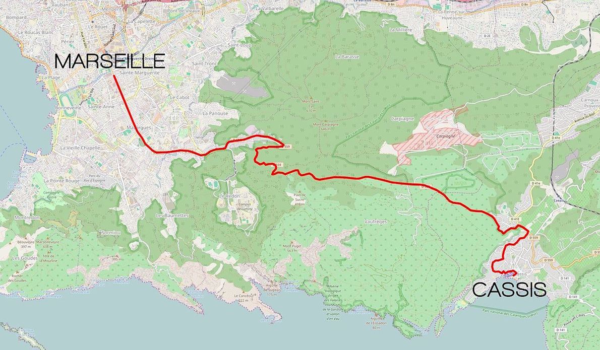 Course semi-marathon Marseille-Cassis 2025