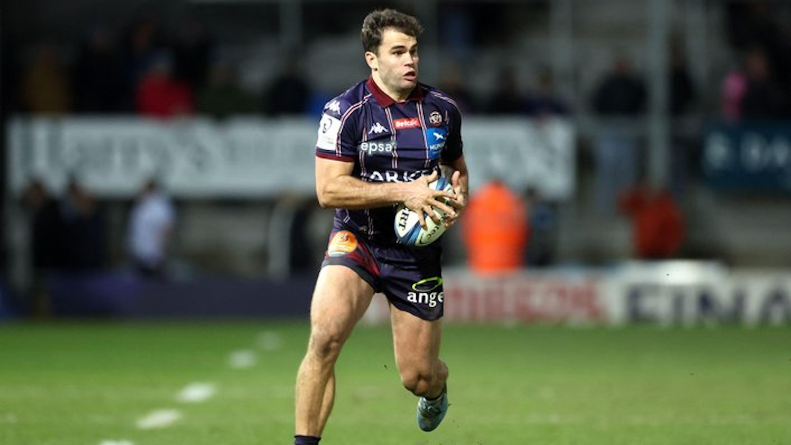 Damian Penaud en action sous le maillot de l'UBB