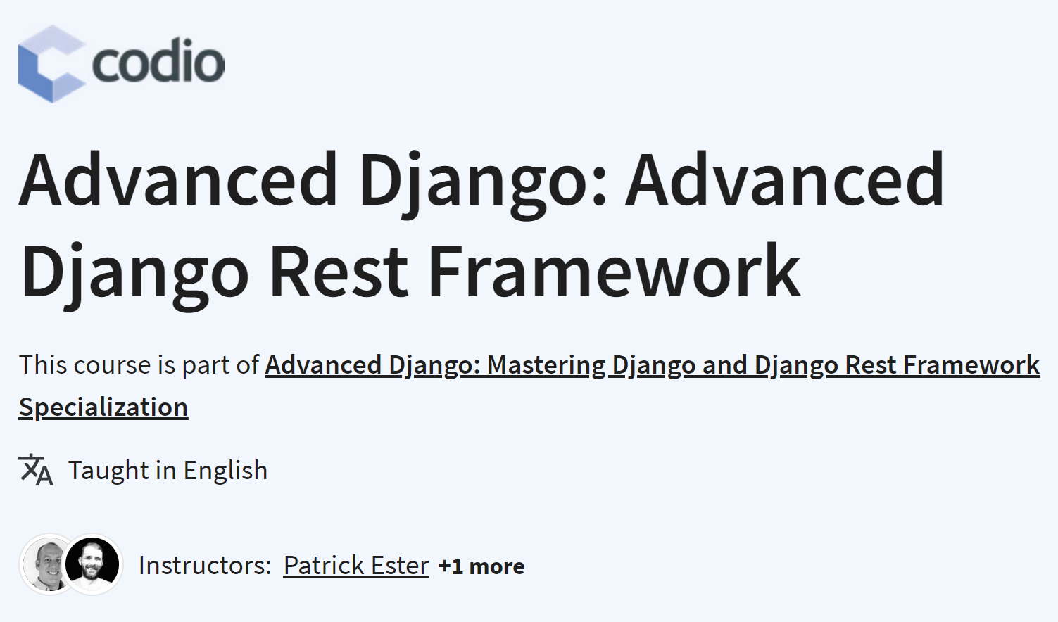 Django Advanced