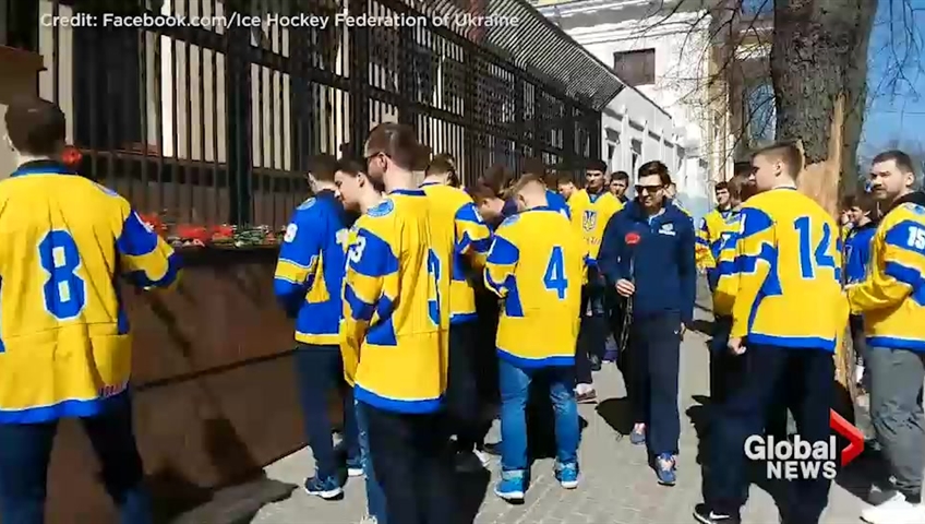 Hockey Team Support Grief