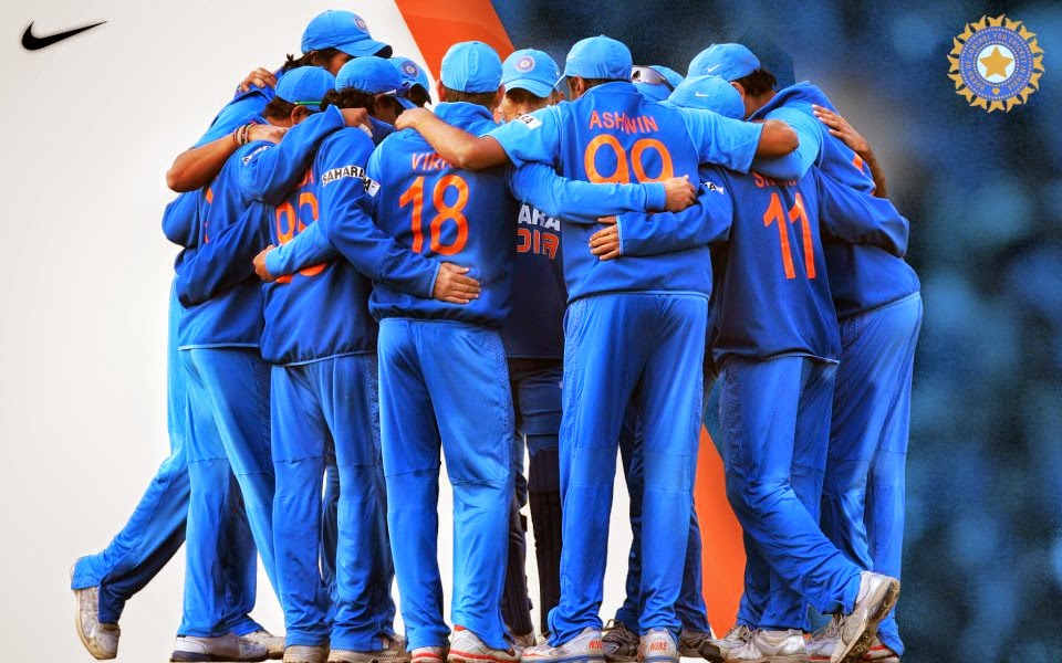 Indian Cricket Team Huddle