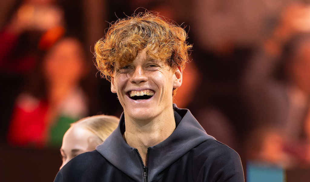 Jannik Sinner smiling portrait