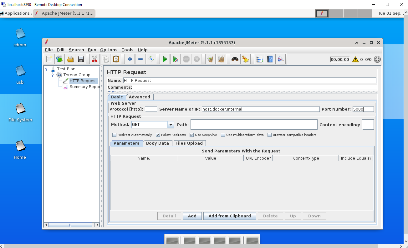 JMeter GUI
