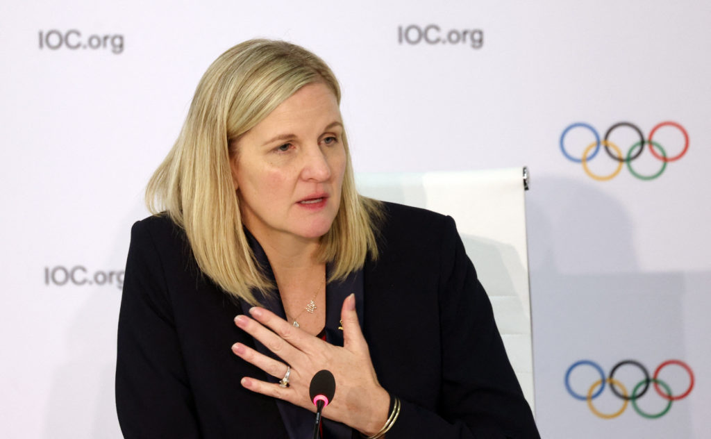 Kirsty Coventry at IOC Press Conference