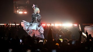 lady gaga sydney concert 2024 stage rain