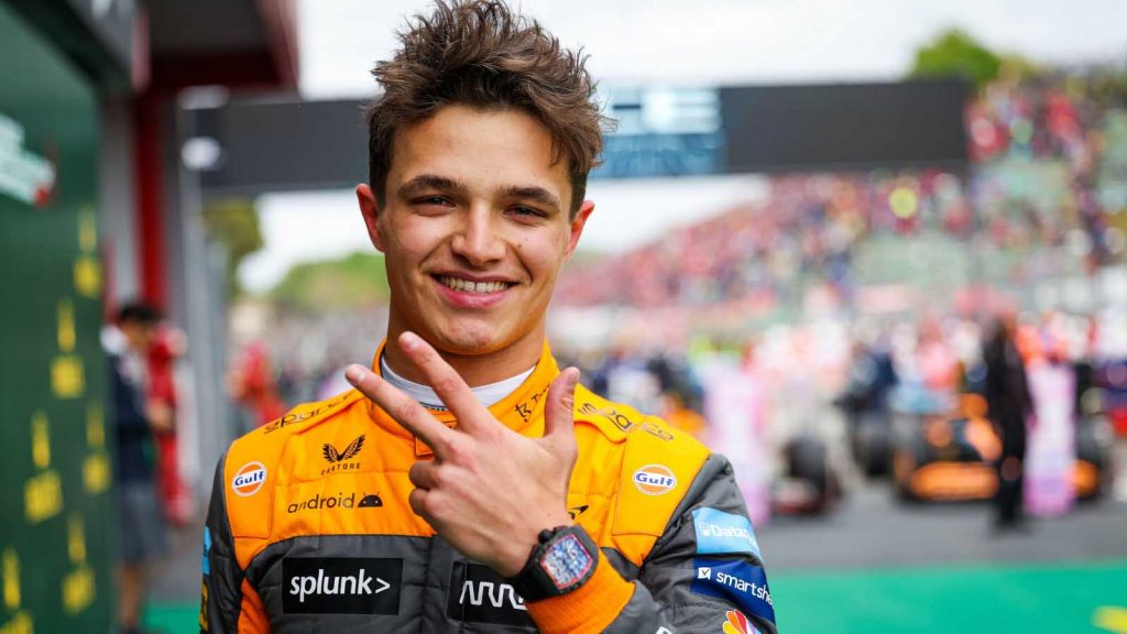Trend visualization for lando norris