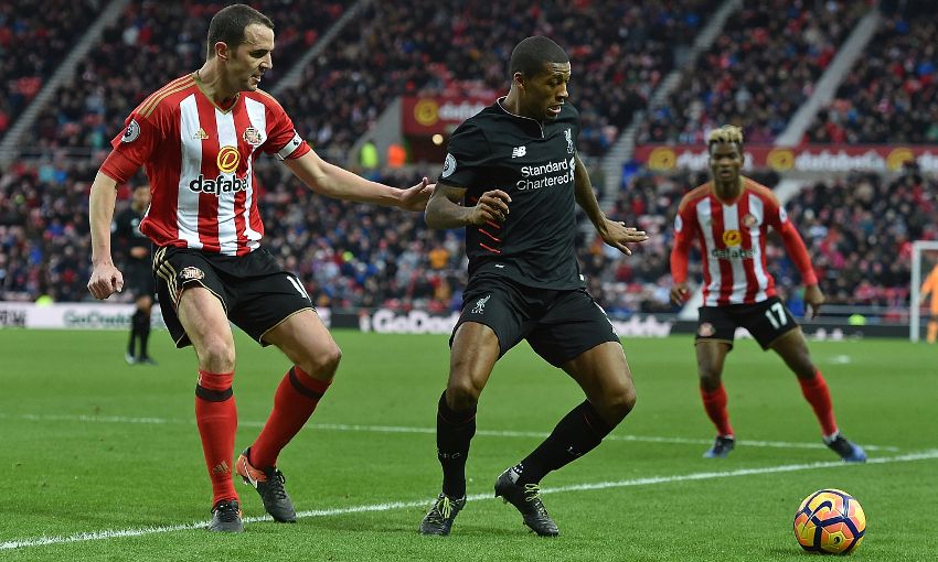 Trend visualization for liverpool vs sunderland