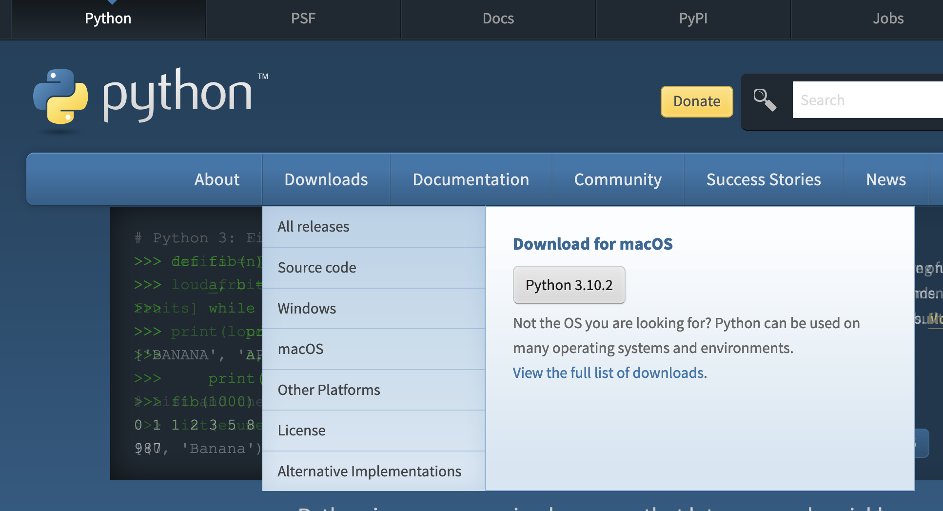 macOS Python Installer