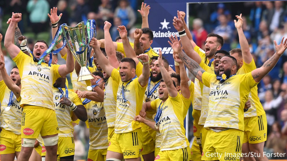 Match de rugby dans un stade