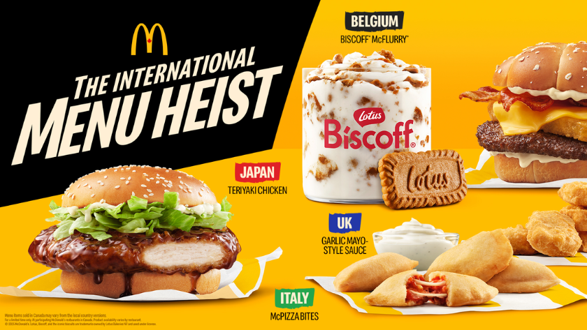 Trend visualization for mcdonald international menu heist