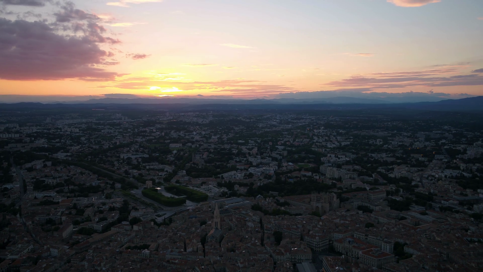 Montpellier France Sunset Television Series