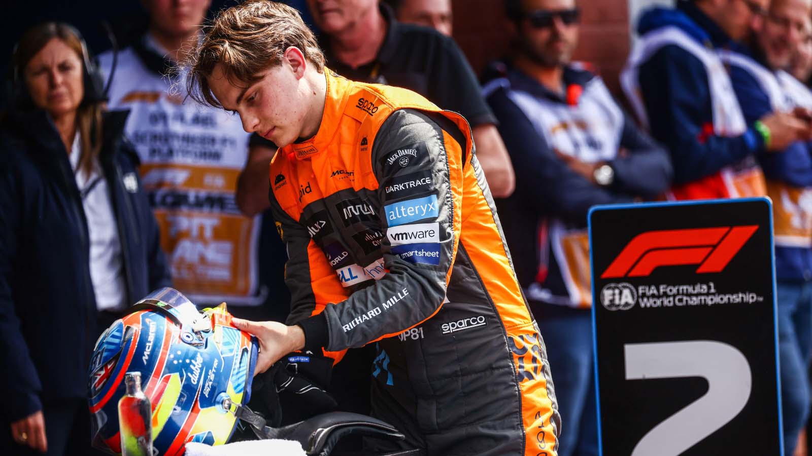 Trend visualization for oscar piastri f1