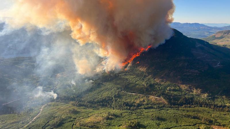 Trend visualization for port alberni fire update