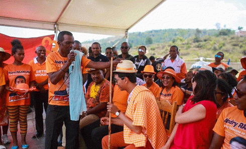 Trend visualization for président malgache andry rajoelina