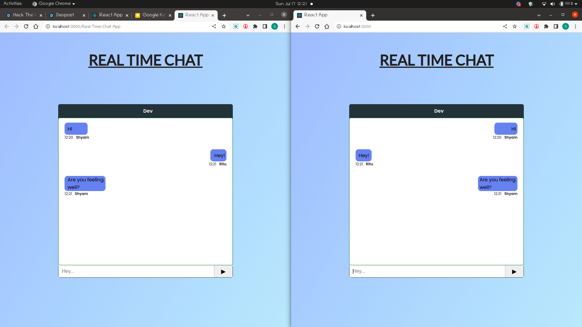 Real Time Chat App