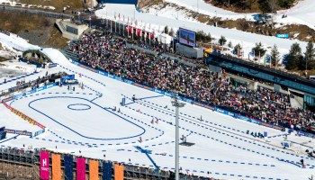 Stations de tir au relais biathlon féminin - Arena Antholz