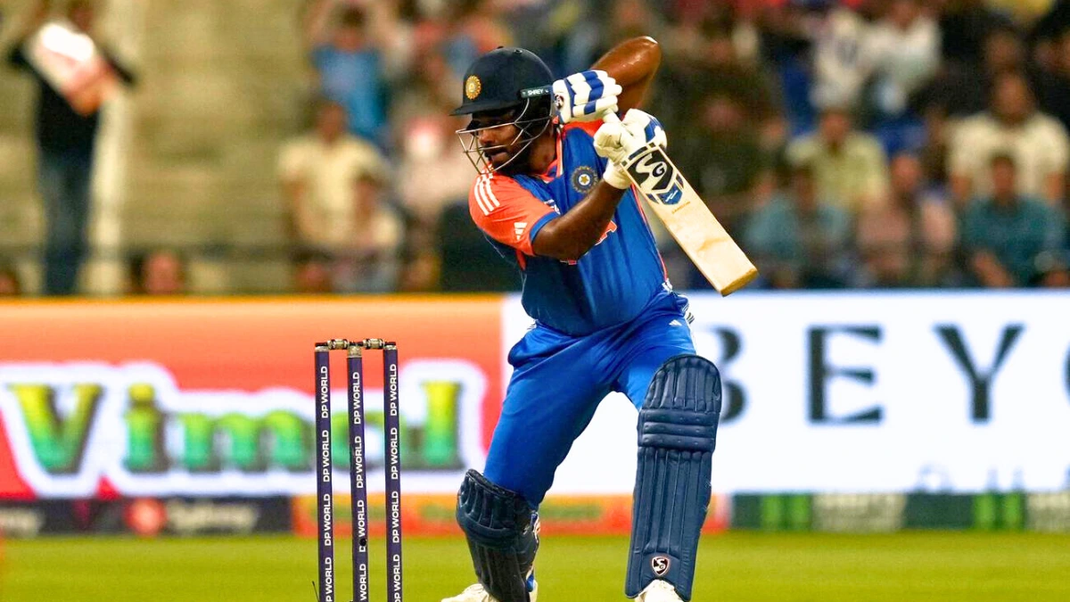 Trend visualization for sanju samson