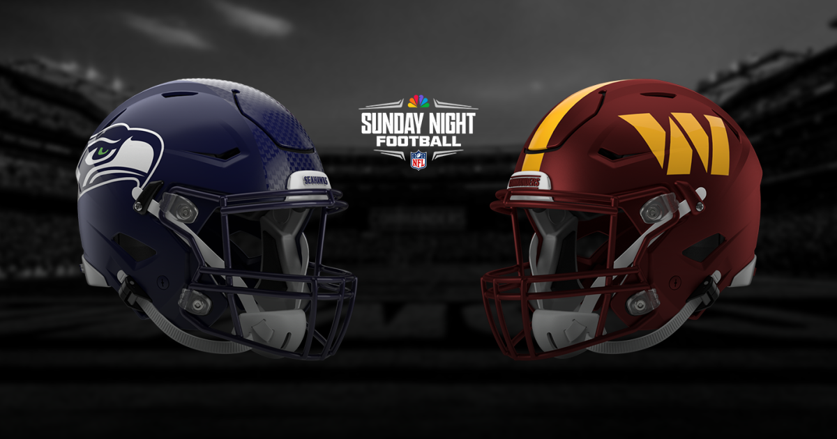 Seattle Seahawks vs Washington Commanders NFL stadium night game