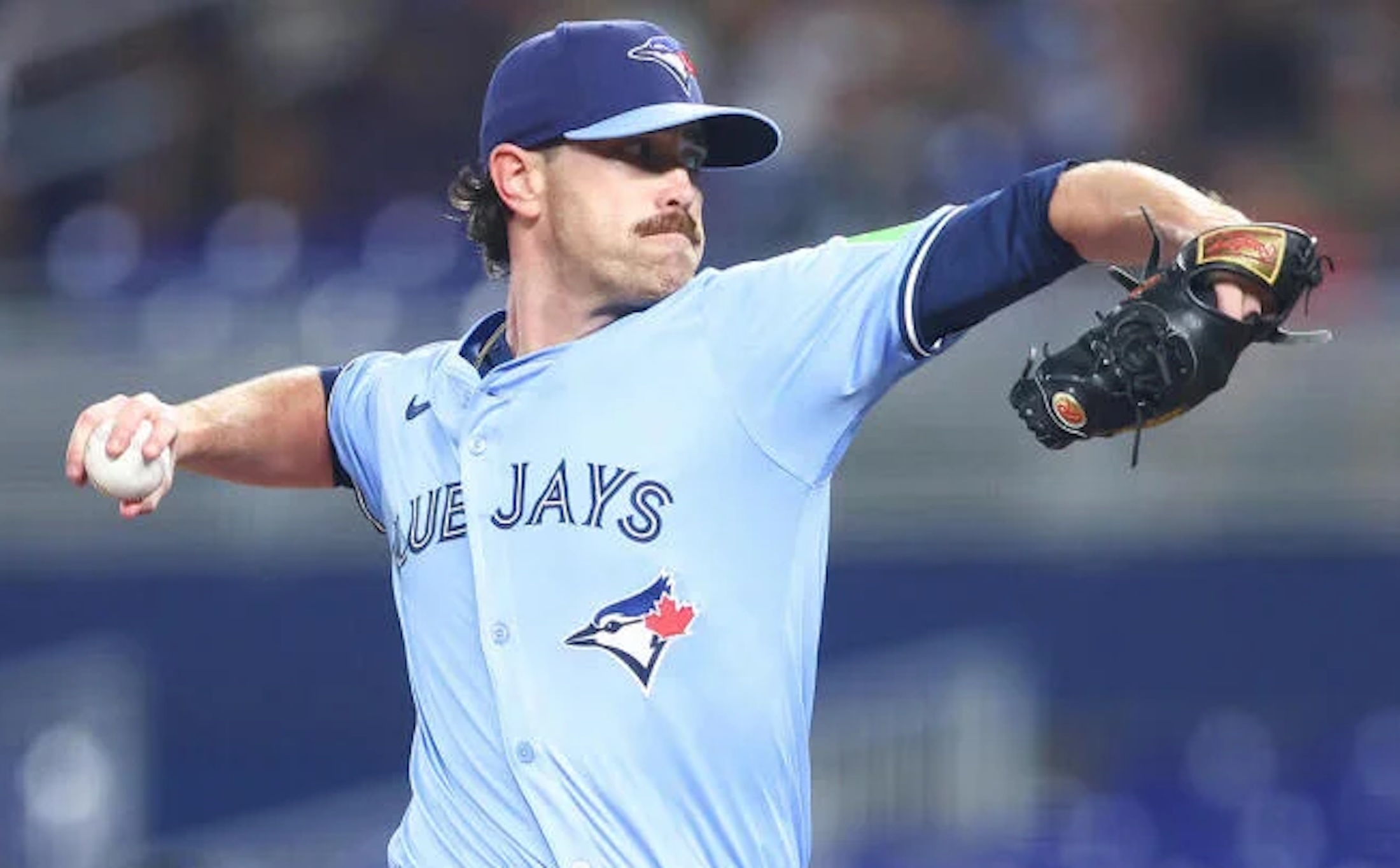 Shane Bieber Pitching Baseball